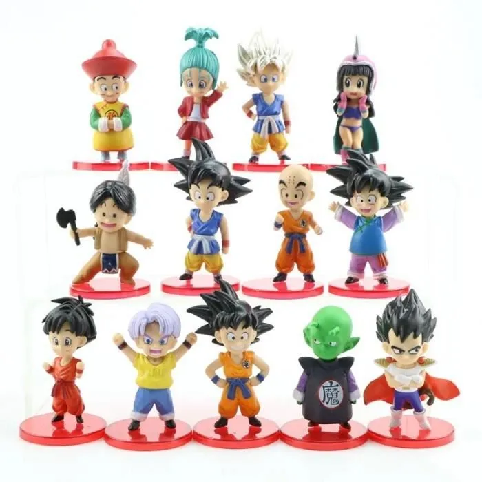 figurine dragon ball DBZ 13pcs/lot goku vegeta collection jouet decoration gateau anniversaire manga-0
