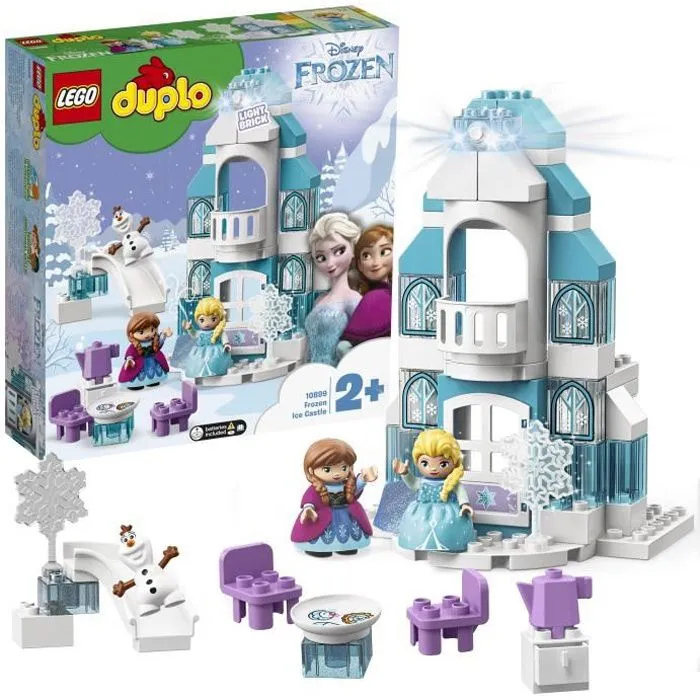 LEGO® 10899 DUPLO Disney Le Château De La Reine Des Neiges Jeu De Construction Avec Mini Poupées Anna Et Elsa, Jouet Enfant 2 Ans-0