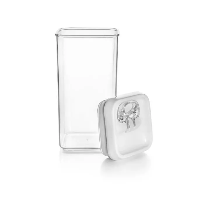 CONTENANT ALIMENTAIRE EMPILABLE 1900 ML - PLASTIQUE - 9X9X30 CM - LITRAGE 1.9 L-1