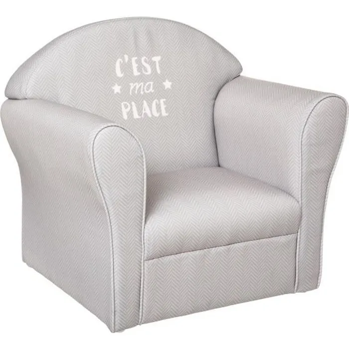 Fauteuil classique enfant Gris Atmosphera-0