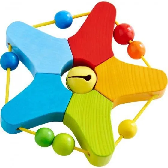 Jouet - HABA - Sonnerie de hochet - Bois - Multicolore-0