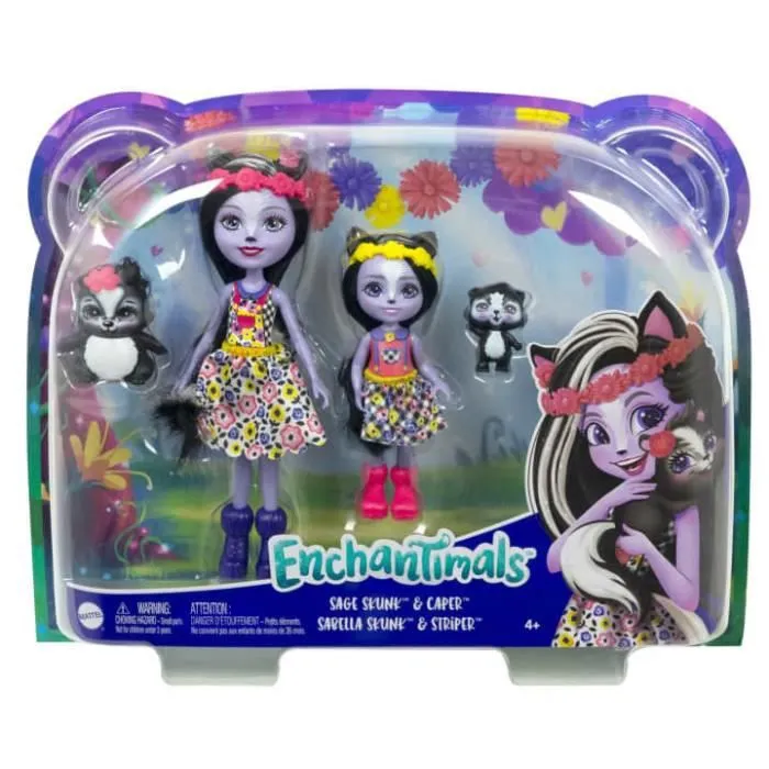 Echantimals - Sage Moufette et Petite Soeur-0