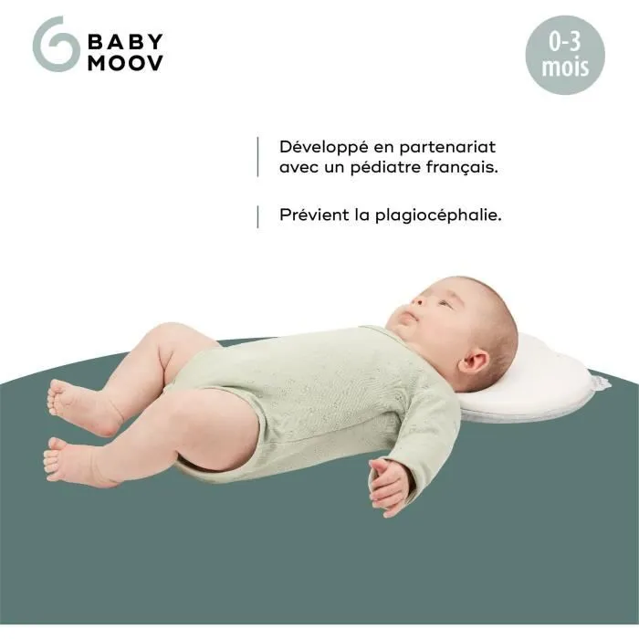 Babymoov Support de tête ergonomique Lovenest Original, White-2