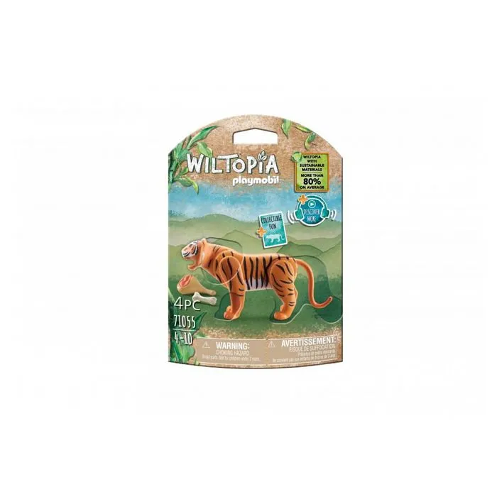 Jeux de construction - PLAYMOBIL - 71055 Tigre Wiltopia - Orange - Mixte - Enfant-0