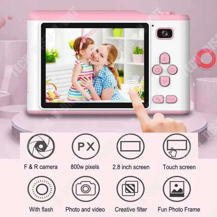 TD® enfants portables peuvent prendre des photos et imprimer petit dessin animé appareil photo numérique mini caméra SLR-2