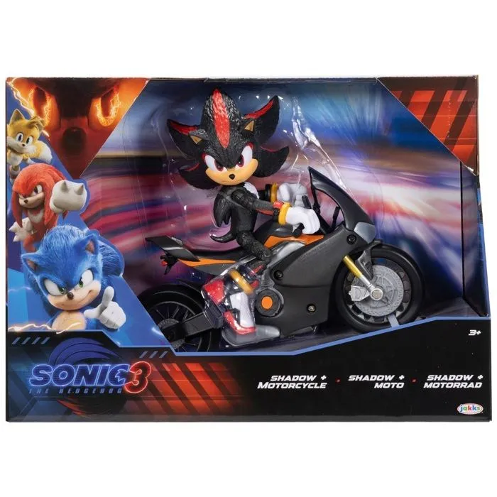 Sonic 3Figurine Shadow et sa Moto 12 cm-2