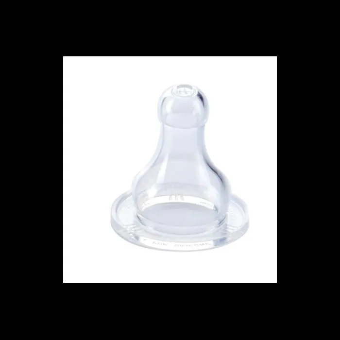 2 tétines silicone anti-colique 2eme âge-0