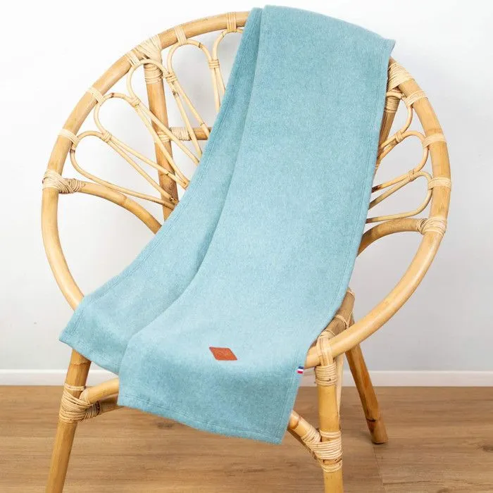 Couverture polaire 100% coton ultra-doux 100x70 cm Vert Eucalyptus-2