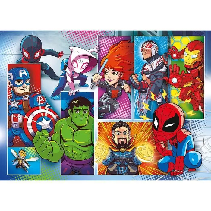 Puzzle Marvel Superhero - Clementoni - 2x20 pièces - Pour enfants de 3 ans et plus-1