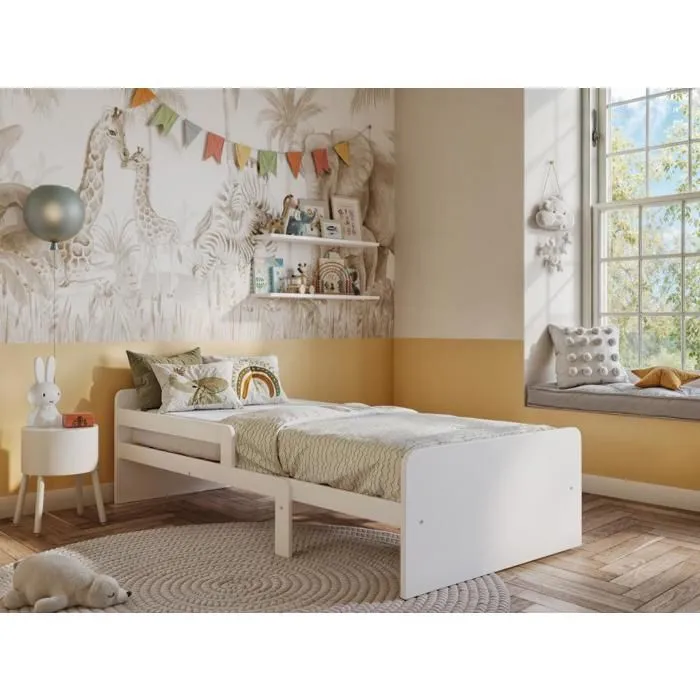 Lit évolutif ZOE 90x140-170-190-200 + 1 sommier / Blanc-1