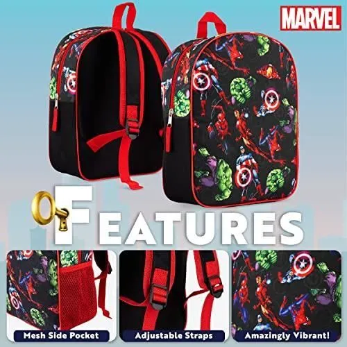 Marvel Sac à Dos Spiderman pour garçons Avengers Captain America Iron Man pour Enfants et Tout-Petits - Sacs à Dos pré-école pour-2
