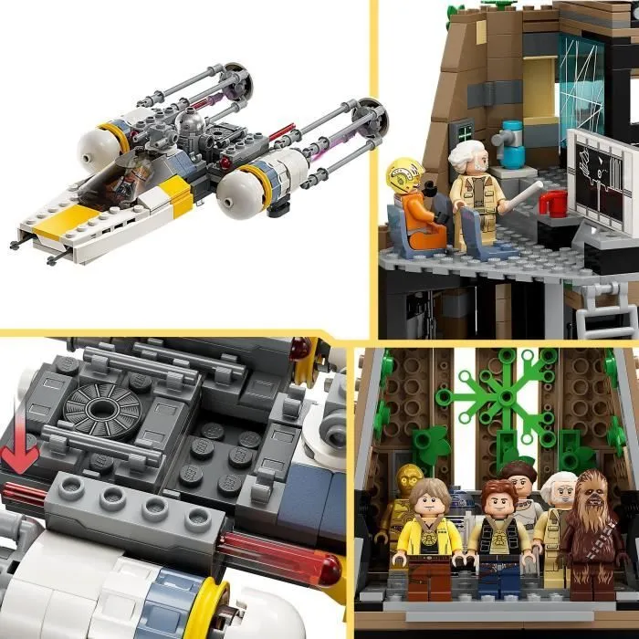 LEGO® Star Wars 75365 La Base Rebelle de Yavin 4, Jouet avec 10 Minifigurines dont Luke Skywalker, la Princesse Leia-3
