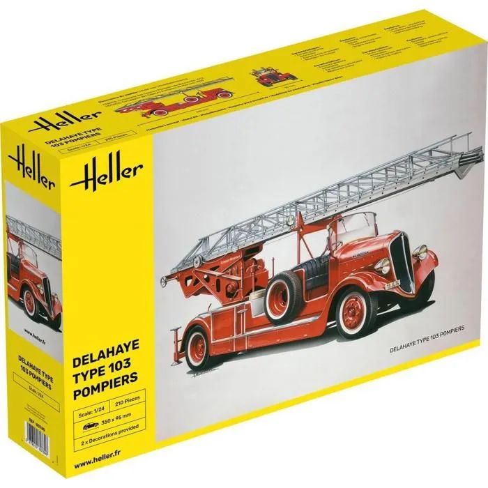 Maquette Camion de pompier Bonneville Delahaye type 103-0