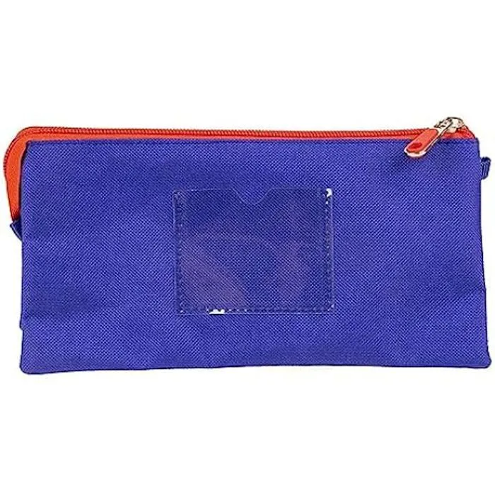 CERDÁ LIFE'S LITTLE MOMENTS Trousse 3 Compartiments Sonic Prime - Rouge et Bleue - 22,5x2x11,5 cm - Trousse en Polyester --1
