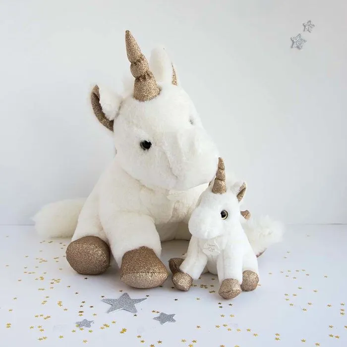 Peluche Girls & Glitter : Licorne or 45 cm aille Unique Coloris Unique-0