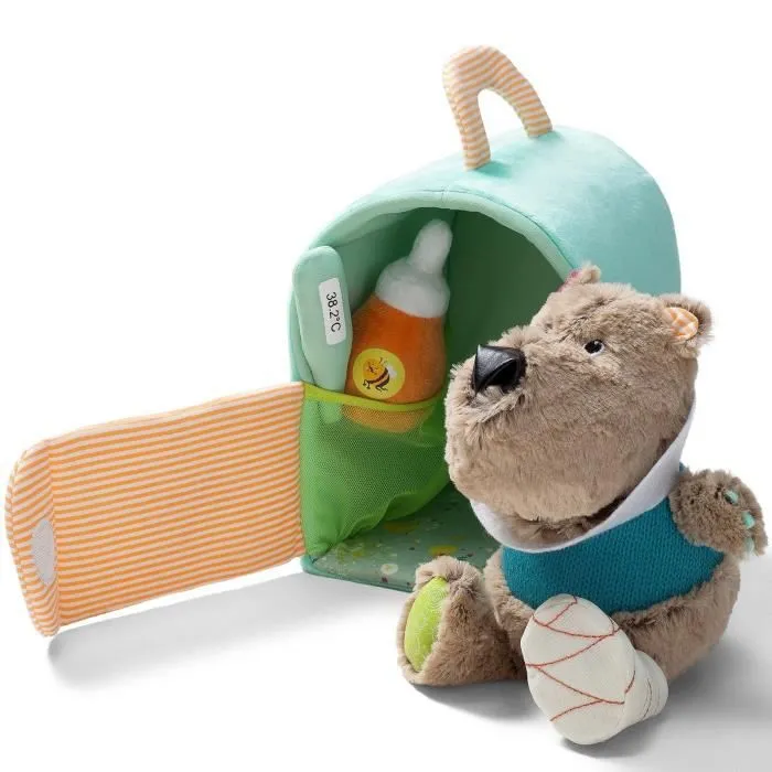 Jouet en peluche - LILLIPUTIENS - César chez le vétérinaire - Enfant - Mixte-0