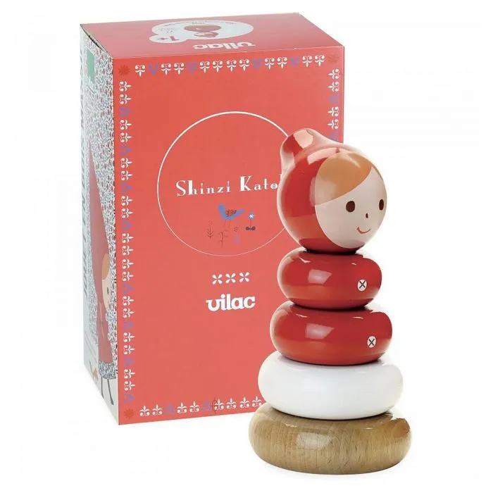 Jeu d'éveil empilable - VILAC - Chaperon rouge Shinz - Rouge - Multicolore - Mixte-1