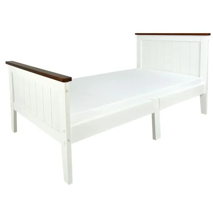 Lit blanc PARIS WALNUT 140-3