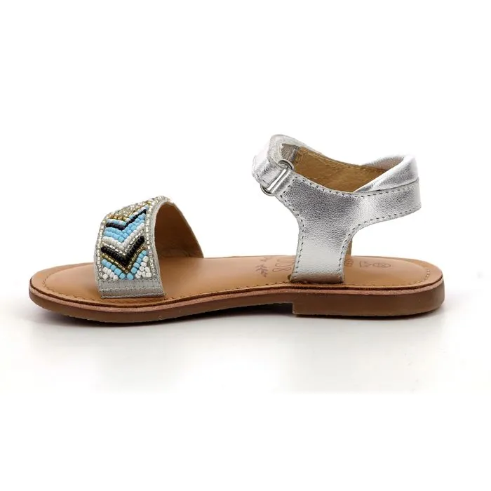 MOD 8 Sandales Capearls Argent - multico perles-3