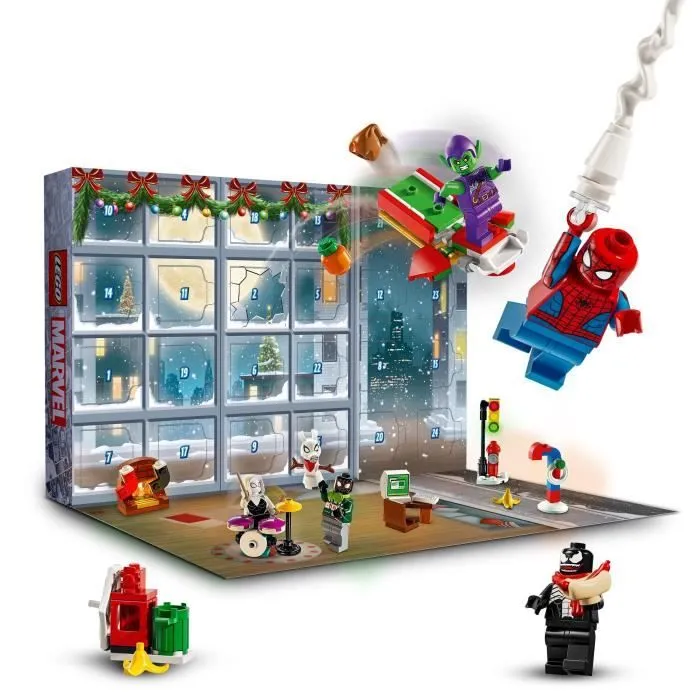 LEGO® Marvel 76293 Calendrier de l’Avent Spider-Man 2024 - Cadeau Festif pour Enfants-2