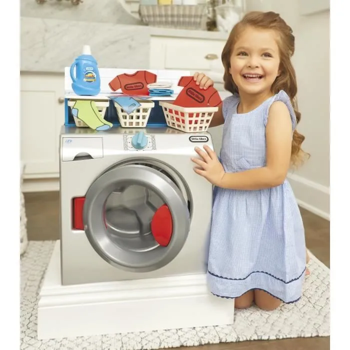 Little Tikes - Mon 1ère machine à laver - Jeu d'imitation - Avec accessoires - Dès 3ans-2