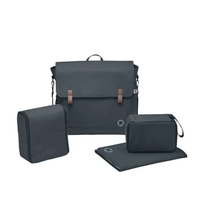 MAXI COSI Sac à langer Modern Bag, avec matelas à langer et compartiment isotherme - Essential Graphite-0