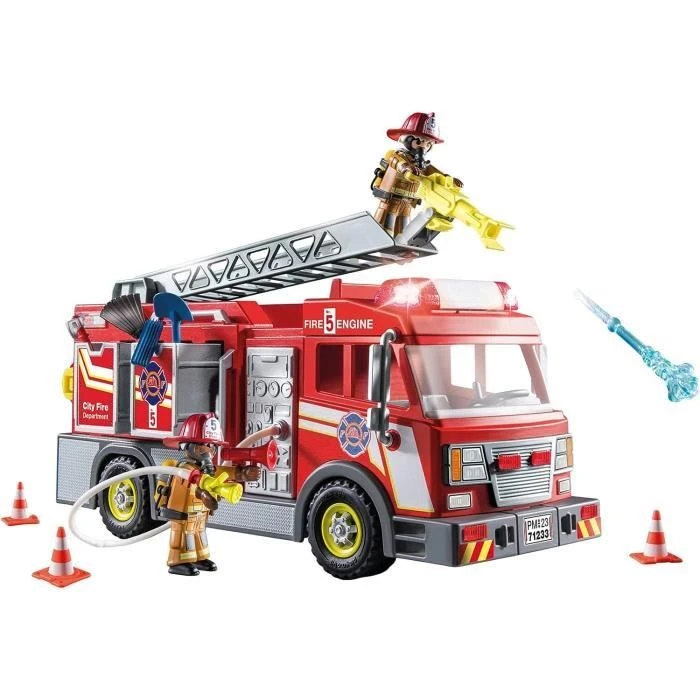 PLAYMOBIL - 71233 - City Action - Camion De Pompiers Avec Grande ...