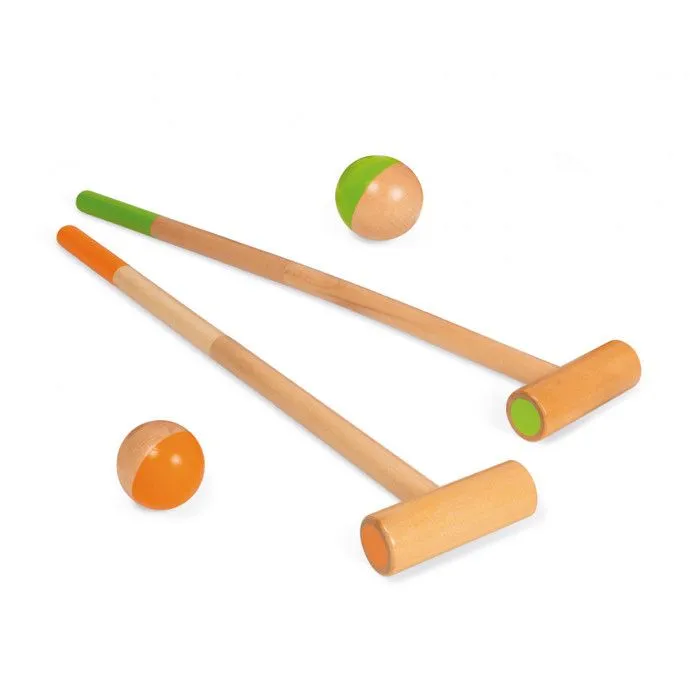 Jeu de croquet en bois massif - JANOD - Animaux de la Forêt - Dès 3 Ans-3