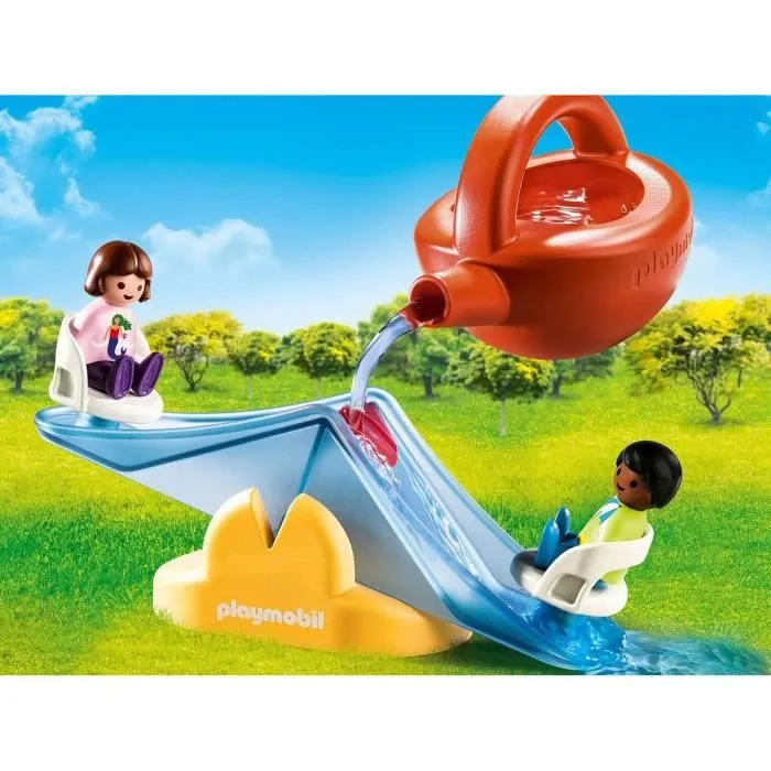 PLAYMOBIL 1.2.3 - 70269 - Balançoire aquatique avec arrosoir - Mixte - Rouge - Enfant - 18 mois - Plastique-1