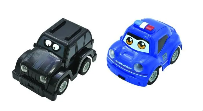 Crosslander Twin – Set de voiture de policier et de voleur-0