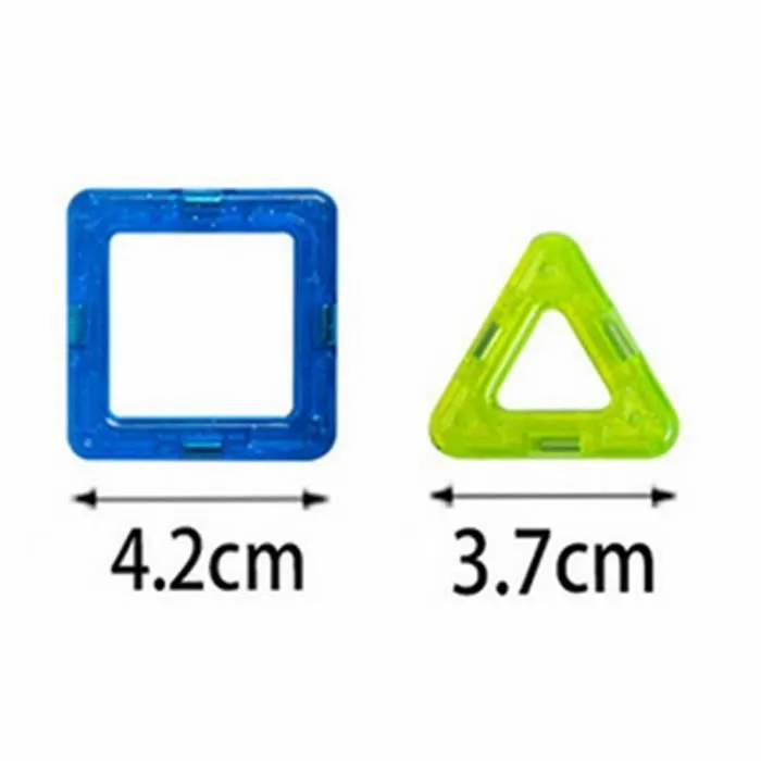 50pcs Jouets de 3D magnétique briques bricolage blocs de construction, ensemble de jouets éducatifs pour les enfants-3