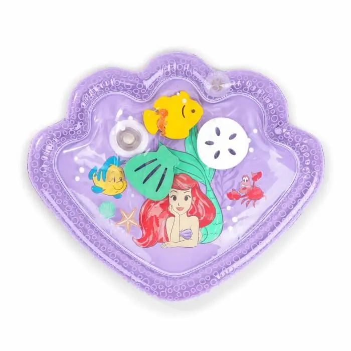 DISNEY BABY -ARIEL- Tapis d'eau pour bébé, jeu sensoriel et d'éveil, gonflable, facile à nettoyer, pliable, jouets dès la naissance-0