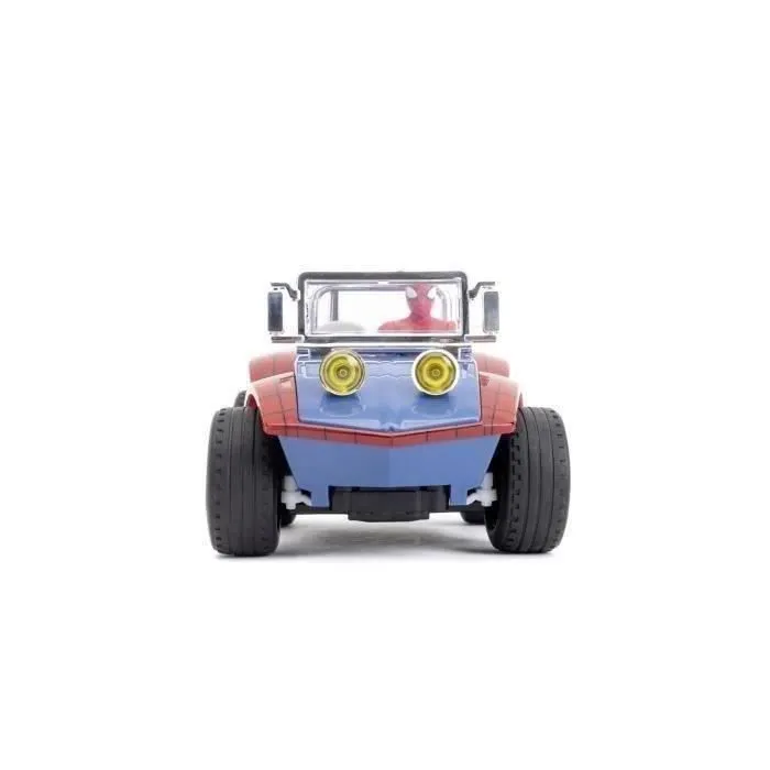 Jada - Marvel - Voiture Radiocommandée Spiderman - Fonction turbo - Figurine incluse - Dès 6ans-4