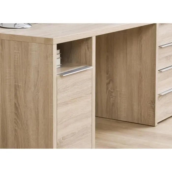 CALPE Bureau chêne sonoma - L 160 cm-5