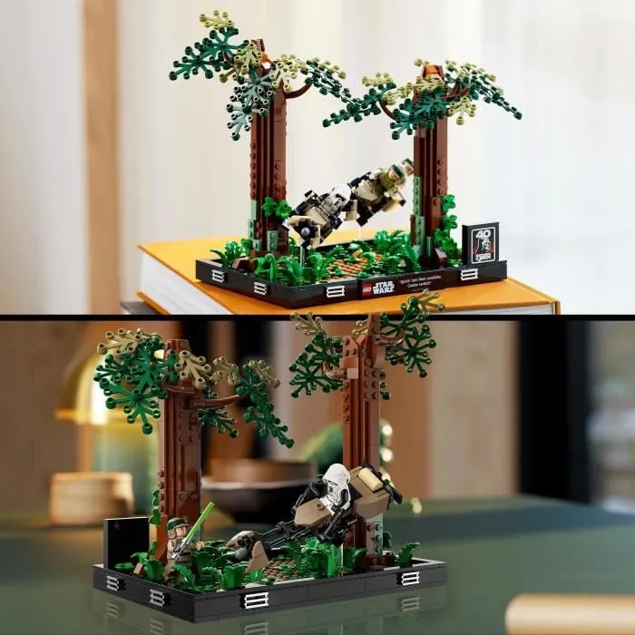 LEGO® Star Wars 75353 Diorama de la Course-Poursuite en Speeder sur Endor, avec Luke Skywalker-3