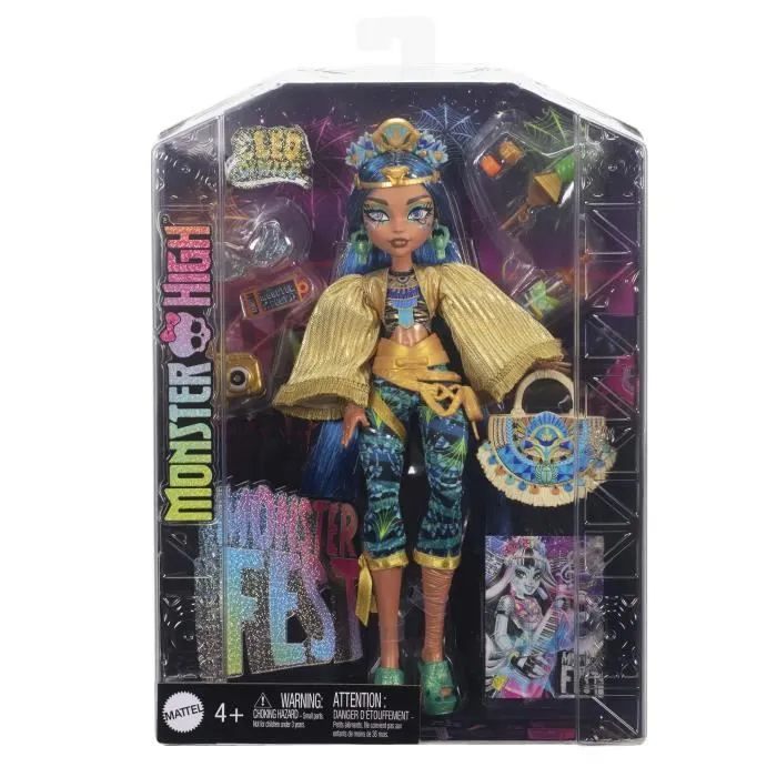 Monster High-Poupée Cleo De Nile avec tenue pour le Monster Fest HXH81-4