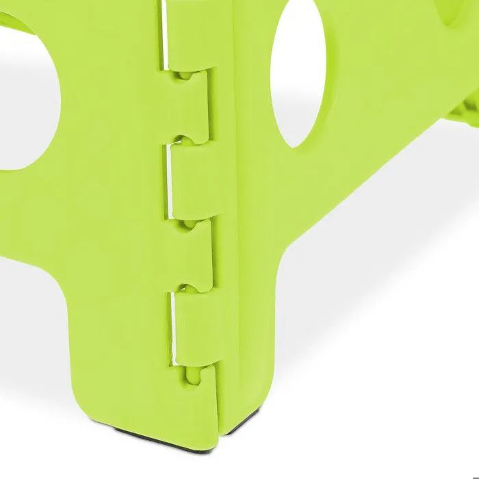 Relaxdays Tabouret pliable, plastique, 1 marche, marchepied pour enfant, HLP: 32,5x37x30 cm, max. 120 kg, vert-5