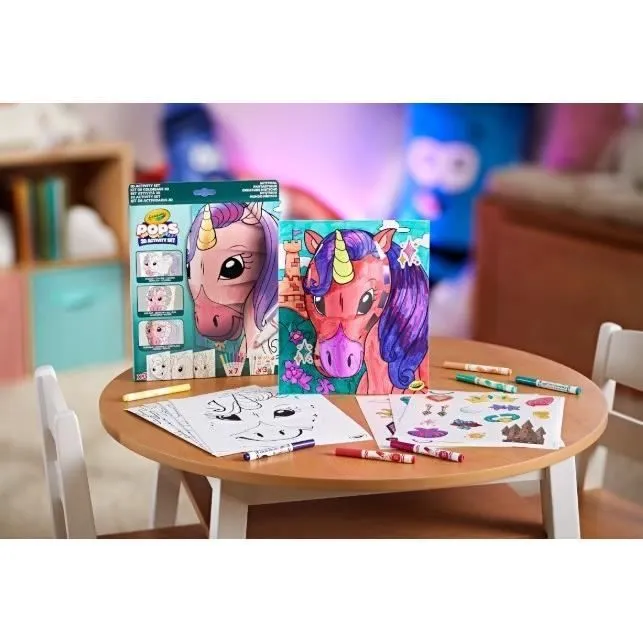 Créatif - CRAYOLA - POPS 3D Mystical - Dessins 3D faciles à réaliser! Dès 6 ans-2