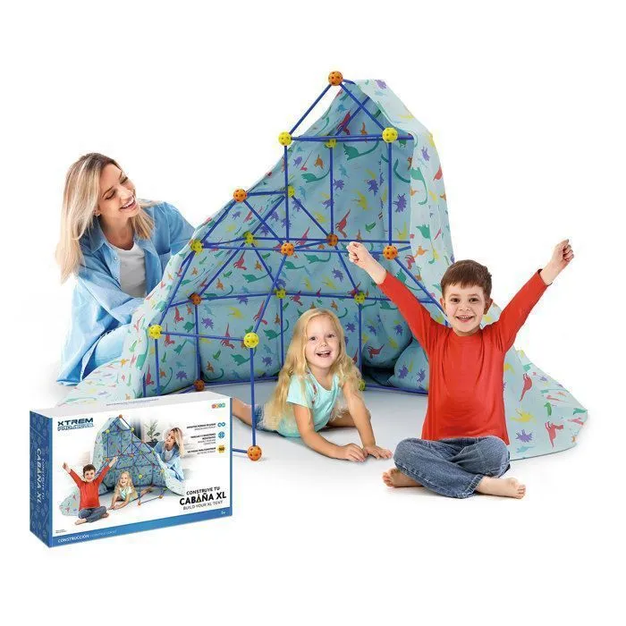 Build Your Cabin XL - Big Minds | Kit de construction solide pour enfants : Construction pour enfants 102 pièces-0