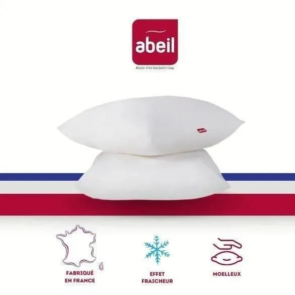 ABEIL Lot de 2 Oreillers Aerelle® Cool Night - 60 x 60 cm - Blanc-0