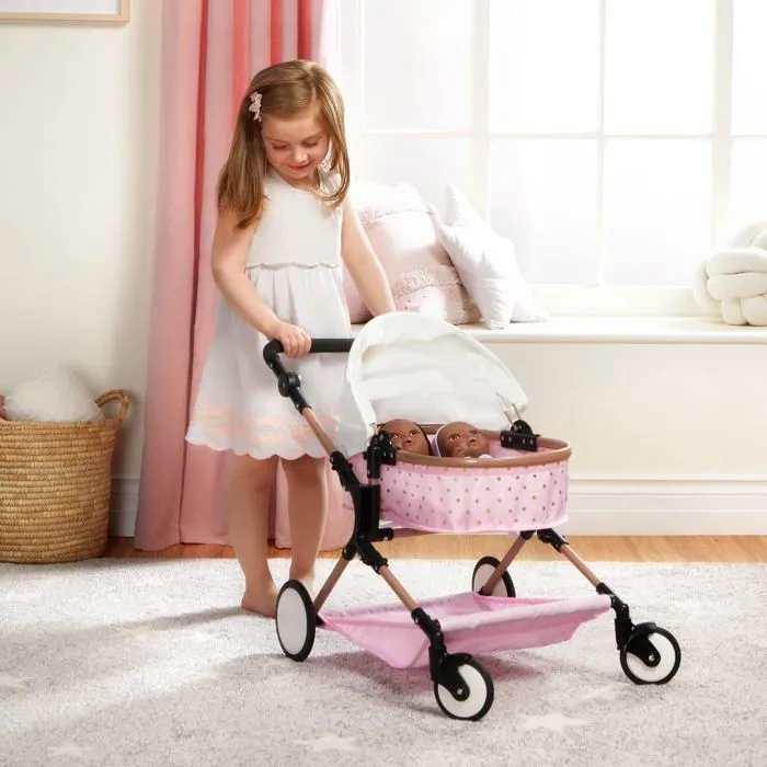 Landau - poussette Battat - BAB7610C1Z - Poussette Double pour Poupons de 35,56cm-1