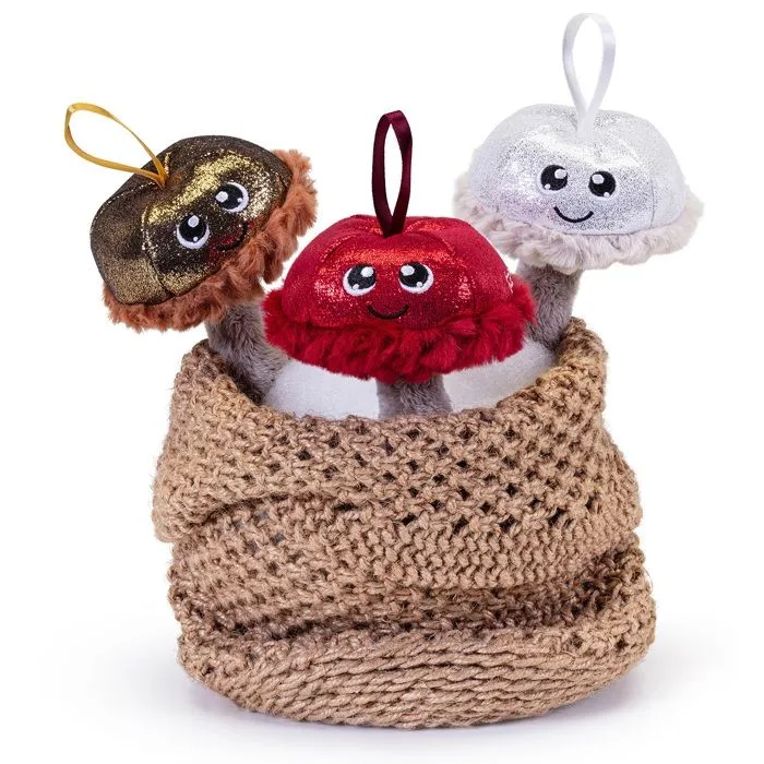 Décorations de Noël - Trudi - Champignon à suspendre - Argenté - 9x9x11 cm - Mixte-2