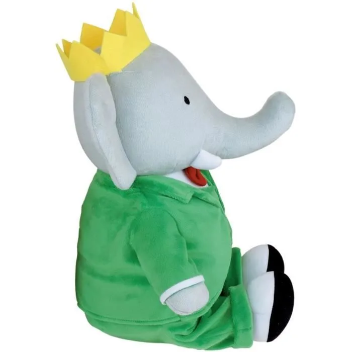 Peluche - JEMINI - Peluche Éléphant Babar +/- 40 cm - En peluche douce - Idéale pour créer des histoires et décorer la chambre !-4