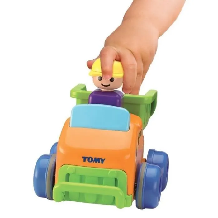 TOMY - Modèle Aléatoire Pousse Roule - Petit Véhicule avec Conducteur - Mixte - A partir de 12 mois-0