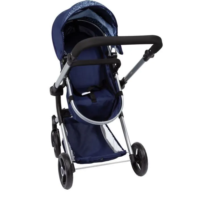 BAYER Poussette Landau Combi Pour Poupée Bleu Marine-5