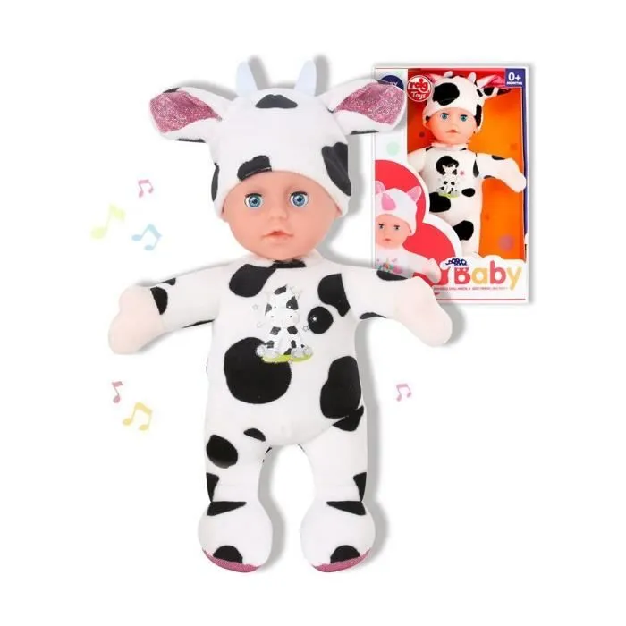 Bébé poupée Reig Vache 25 cm Jouet Peluche-0