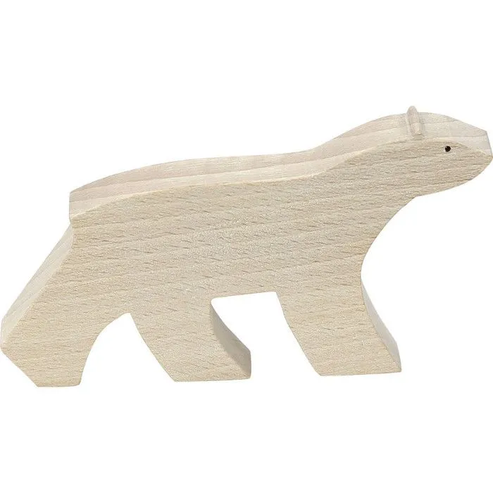Jeux de société avec figurines - Ours blanc Pompon - 8,5 x 5 x 2 - Beige-1