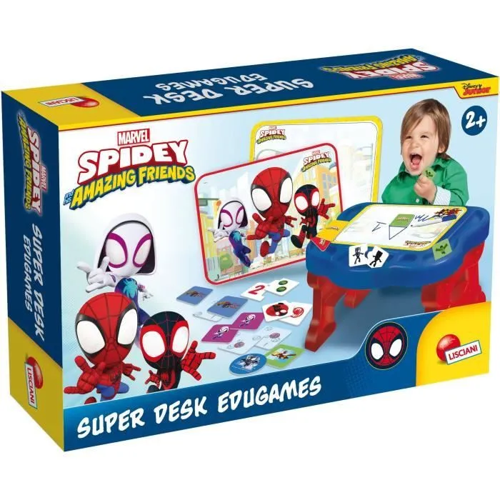 Bureau d'activités pour enfants - Spidey Super desk - Edu games - LISCIANI-0