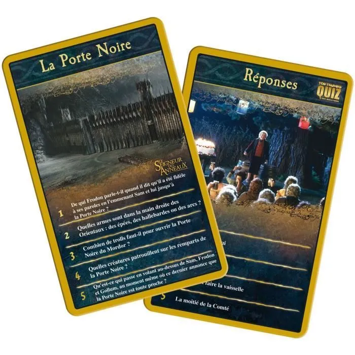 Quizz Le Seigneur des anneaux 500 Questions - Format Voyage - Version française, Winning Moves-1