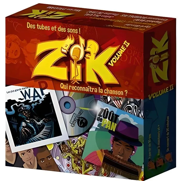 Jeu de société - Zik 2 - Mixte - Pour enfant - Jeu de voyage - poche-0
